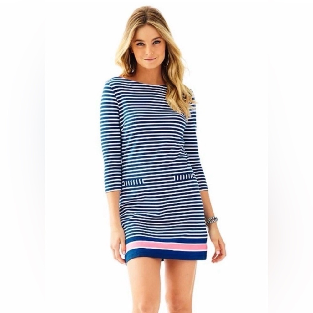 Lilly Pulitzer Irina Shift Dress in Exotic Garden Stripe XXS